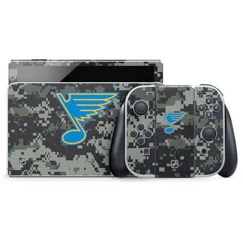 NHL St. Louis Blues Camo Nintendo Switch OLED (2021) Skin